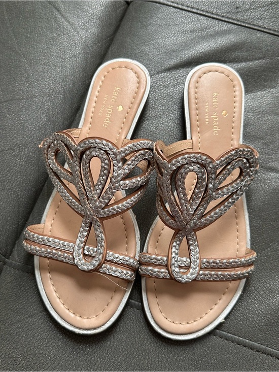 kate spade Shoes - KATE SPADE NEW YORK Women's Gold Woven Leather Ablis Sandal